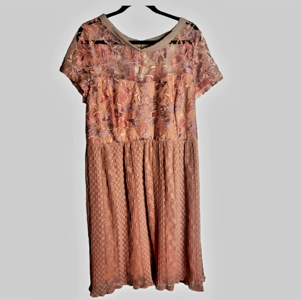 Lane Bryant Pink Lace Dress